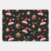 Whimsical Black Christmas Geschenkpapier Set (Vorderseite 3)
