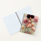 Whimsical Black Girl Art Notebook Notizblock (Innenseite)