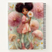 Whimsical Black Girl Art Notebook Notizblock (Rückseite)