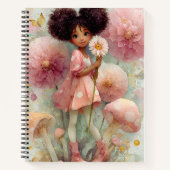 Whimsical Black Girl Art Notebook Notizblock (Vorderseite)