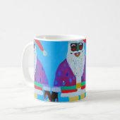 Whimsical Black Santa Tasse (Vorderseite Links)