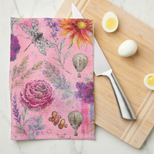 Whimsical Bloom Garten Geschirrtuch