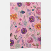 Whimsical Bloom Garten Geschirrtuch (Vertikal)