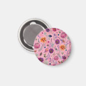 Whimsical Bloom Garten Magnet (Vorderseite/Rückseite)