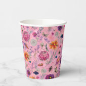 Whimsical Bloom Garten Pappbecher (Links)
