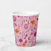 Whimsical Bloom Garten Pappbecher (Rechts)