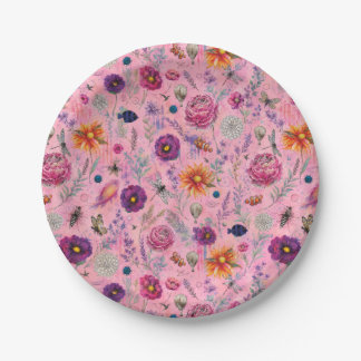 Whimsical Bloom Garten Pappteller