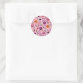 Whimsical Bloom Garten Runder Aufkleber (Tasche)