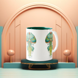 Whimsical Bloom Harmony Zweifarbige Tasse