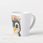 Whimsical Bloom Penguin Milchtasse (Rechte Ecke)