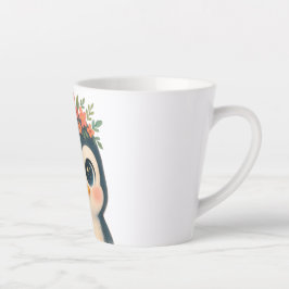 Whimsical Bloom Penguin Milchtasse