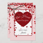 Whimsical Blooming Hearts Valentine (Vorne/Hinten)