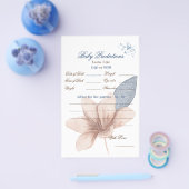 Whimsical Blooms: Elegante Wasserfarbe Flyer (Einzeln)