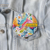 "Whimsical Blooms Florale Symphonie" Button (Beispiel)