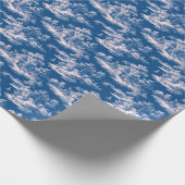 Whimsical Blue and White Countryside Scene Geschenkpapier (Ecke)