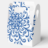 Whimsical Blue Blüh Wedding Geschenkschachtel (Geöffnet)