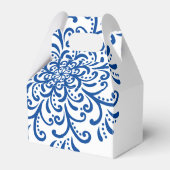 Whimsical Blue Blüh Wedding Geschenkschachtel (Vorderseite)