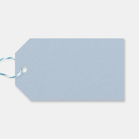 Whimsical Blue Celestial Vielen Dank Geschenkanhänger (Rückseite Horizontal)