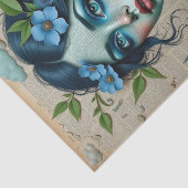 Whimsical Blue Dreamer | Literarische Frühlingsrei Seidenpapier (Ausschnitt)