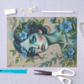 Whimsical Blue Dreamer | Literarische Frühlingsrei Seidenpapier (Handwerk)