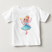 Whimsical Blue Fairy Baby T-shirt (Vorderseite)
