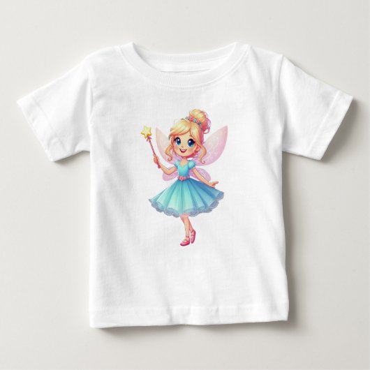 Whimsical Blue Fairy Baby T-shirt (Vorderseite)