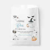 Whimsical Blue Halloween Ghost Baby Dusche Geschenktütchen (Vorderseite)