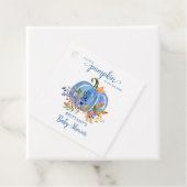 Whimsical Blue Pumpkin Baby Dusche Geschenkanhänger (Beispiel)