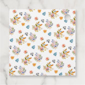 Whimsical Blue Pumpkin Baby Dusche Geschenkanhänger (Rückseite)