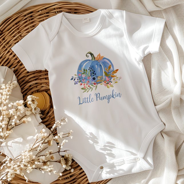 Whimsical Blue Pumpkin Baby Strampler (Von Creator hochgeladen)