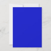Whimsical Blue Quirky Doodle Hand gezogen Einladung (Rückseite)