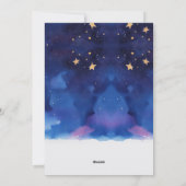 Whimsical Blue Silent Night Magic Weihnachten (Rückseite)