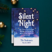 Whimsical Blue Silent Night Magic Weihnachten