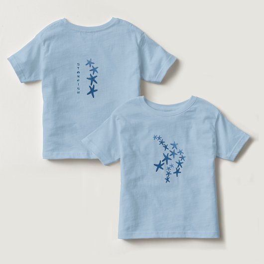 Whimsical Blue Starfish Nautical Coastal