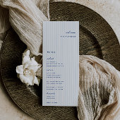 Whimsical Blue Wedding Platzkarte Menu Menükarte
