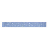 Whimsical Blue White Christmas Doodle Ribbon Satinband (Vorderseite)