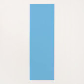 Whimsical Blue White Stripe Preppy Monogram Yogamatte (Rückseite)