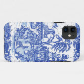 Whimsical Blue Willow Isle of Rabbits Classic Look Case-Mate iPhone Hülle (Rückseite (Horizontal))