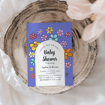 Whimsical Blume Baby Dusche - Peach & Pastel