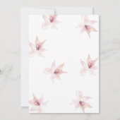 Whimsical Blume Bohemisch Hochzeitseinladung Einladung (Rückseite)