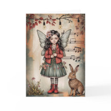 Whimsical Blume Fairer Grußkarte