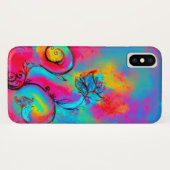 WHIMSICAL BLUME rosa gelb Case-Mate iPhone Hülle (Rückseite (Horizontal))