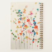 Whimsical Blume SpiralNotebook Notizblock (Rückseite)