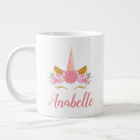 Whimsical Blush Pink Einhorn Horn