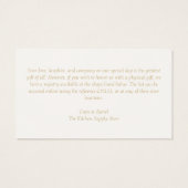 Whimsical Blush Rose Hochzeitsregistrierung (Rückseite)