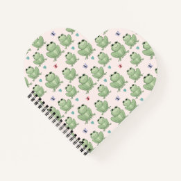 Whimsical Blush Wasserfarben-Frosch-Kinderzimmer Notizblock