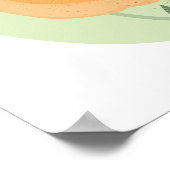 Whimsical boho bird, poster (Ecke)