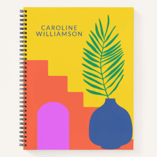 Whimsical Boho botanische Formen Personalisierter  Notizblock