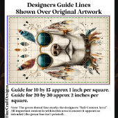 Whimsical Boho Chic Labrador Dog CK8 Decoupage Seidenpapier