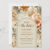 Whimsical Boho Erdiges Elfenbein Oliven Save The D Einladung (Vorderseite)